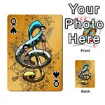 Music, Clef With Fairy And Floral Elements Playing Cards 54 Designs  Front - SpadeQ