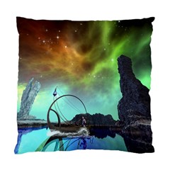 Fantasy Landscape With Lamp Boat And Awesome Sky Standard Cushion Cases (two Sides)  by FantasyWorld7