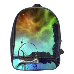 Fantasy Landscape With Lamp Boat And Awesome Sky School Bags (xl)  by FantasyWorld7