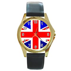 Brit1 Round Gold Metal Watches