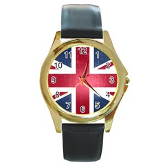Brit3 Round Gold Metal Watches by ItsBritish