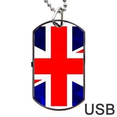 Brit4 Dog Tag Usb Flash (two Sides)  by ItsBritish