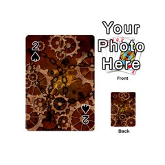 Steampunk In Rusty Metal Playing Cards 54 (mini)  by FantasyWorld7