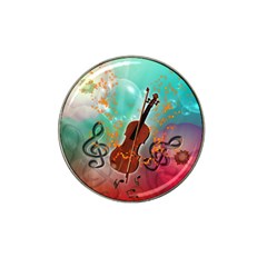 Violin With Violin Bow And Key Notes Hat Clip Ball Marker