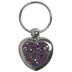 Sci Fi Fantasy Cosmos Pink Key Chains (heart)  by ImpressiveMoments