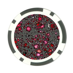 Sci Fi Fantasy Cosmos Red  Poker Chip Card Guards by ImpressiveMoments