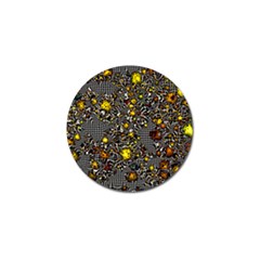 Sci Fi Fantasy Cosmos Yellow Golf Ball Marker (4 Pack) by ImpressiveMoments