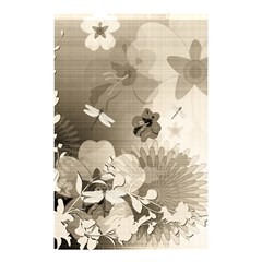 Vintage, Wonderful Flowers With Dragonflies Shower Curtain 48  X 72  (small)  by FantasyWorld7