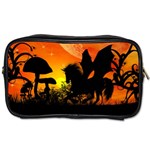 Beautiful Unicorn Silhouette In The Sunset Toiletries Bags Front