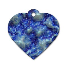 Alien Dna Blue Dog Tag Heart (two Sides) by ImpressiveMoments