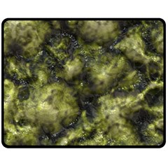 Alien Dna Green Double Sided Fleece Blanket (medium)  by ImpressiveMoments