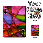 Imposant Abstract Red Playing Cards 54 Designs  Front - ClubJ