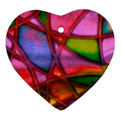 Imposant Abstract Red Heart Ornament (2 Sides) by ImpressiveMoments