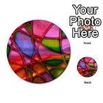 Imposant Abstract Red Multi-purpose Cards (Round)  Front 33