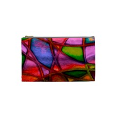 Imposant Abstract Red Cosmetic Bag (small)  by ImpressiveMoments