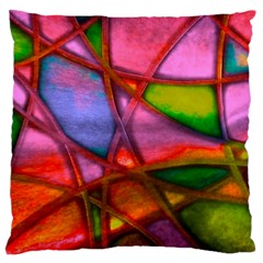 Imposant Abstract Red Large Cushion Cases (one Side)  by ImpressiveMoments