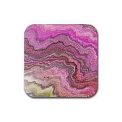 Keep Calm Pink Rubber Coaster (Square) 