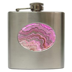 Keep Calm Pink Hip Flask (6 oz)