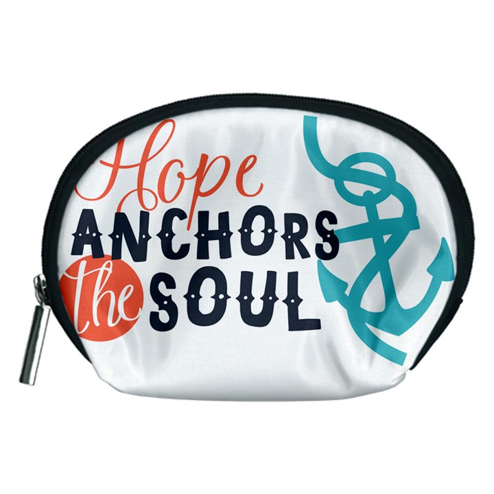 Hope Anchors The Soul Nautical Quote Accessory Pouches (Medium) 