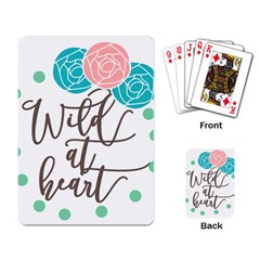 Wild At Heart Flowers Playing Card by CraftyLittleNodes