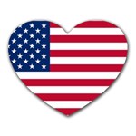 Usa1 Heart Mousepads Front