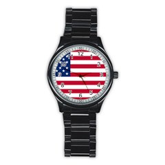 Usa1 Stainless Steel Round Watches