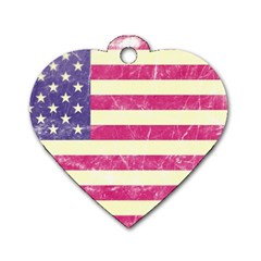 Usa99 Dog Tag Heart (two Sides) by ILoveAmerica