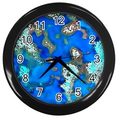 Cocos Reef Sinkholes Wall Clocks (black)