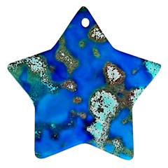 Cocos Reef Sinkholes Star Ornament (two Sides) 