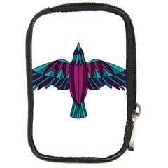 Stained Glass Bird Illustration  Compact Camera Cases by carocollins