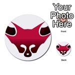 Fox Logo Red Gradient  Multi-purpose Cards (Round)  Back 17