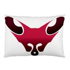 Fox Logo Red Gradient  Pillow Cases (two Sides) by carocollins