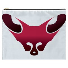 Fox Logo Red Gradient  Cosmetic Bag (xxxl)  by carocollins