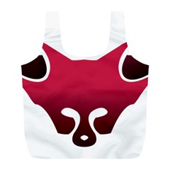 Fox Logo Red Gradient  Full Print Recycle Bags (l)  by carocollins