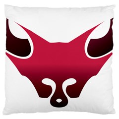 Fox Logo Red Gradient  Standard Flano Cushion Cases (one Side)  by carocollins