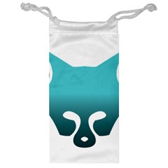 Fox Logo Blue Gradient Jewelry Bags by carocollins