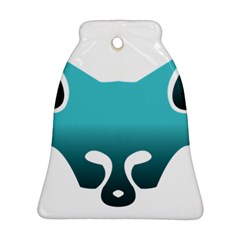 Fox Logo Blue Gradient Bell Ornament (2 Sides) by carocollins