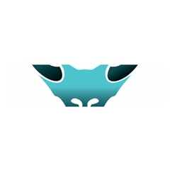 Fox Logo Blue Gradient Satin Scarf (oblong)