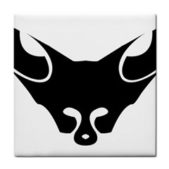 Black Fox Logo Tile Coasters by carocollins