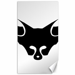 Black Fox Logo Canvas 40  X 72   by carocollins