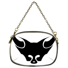 Black Fox Logo Chain Purses (one Side)  by carocollins