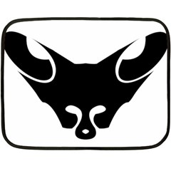 Black Fox Logo Double Sided Fleece Blanket (mini)  by carocollins