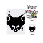 Black Fox Logo Playing Cards 54 (Mini)  Front - Spade7