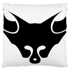 Black Fox Logo Large Cushion Cases (two Sides)  by carocollins