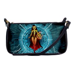 Beautiful Witch With Magical Background Shoulder Clutch Bags by FantasyWorld7