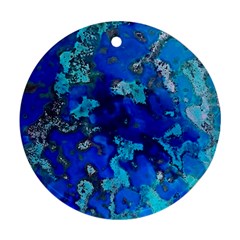 Cocos Blue Lagoon Round Ornament (two Sides)  by CocosBlue