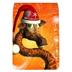 Funny Cute Christmas Giraffe With Christmas Hat Flap Covers (S) 
