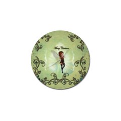 Cute Elf Playing For Christmas Golf Ball Marker by FantasyWorld7