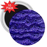 Alien Skin Blue 3  Magnets (10 pack)  Front