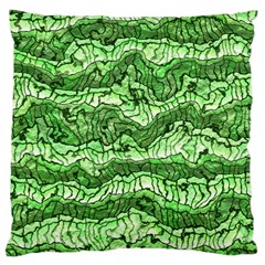 Alien Skin Green Large Cushion Cases (one Side) 